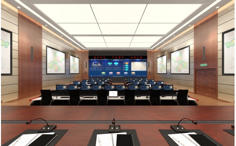 指揮室效果圖制作