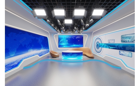 超現(xiàn)代科技感演播室效果圖設(shè)計(jì)制作